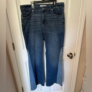 Marc New York Two Tone Retro Style Denim Jeans Size 14